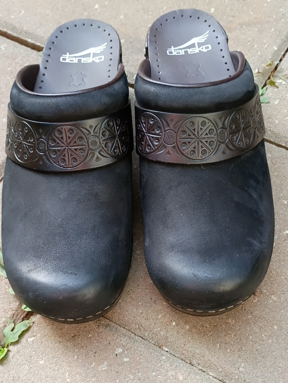 Dansko Sonja Open-back Leather Clogs 38 - Picture 7 of 15